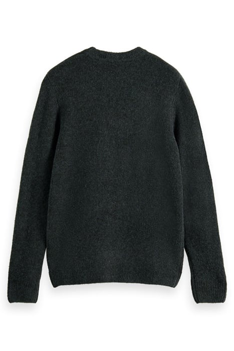 SOFT KNIT MELANGE CREWNECK PULL SPACE GREEN MELANGE 2