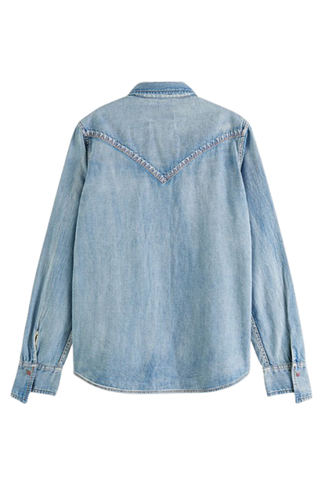 DENIM WESTERN SHIRT WITH EMBROIDERED DETAILS WASHED INDIGO 2