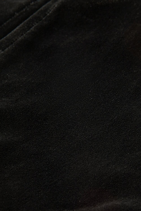 VELVET RUCHED TOP WITH PUFF SLEEVES BLACK SKY 3