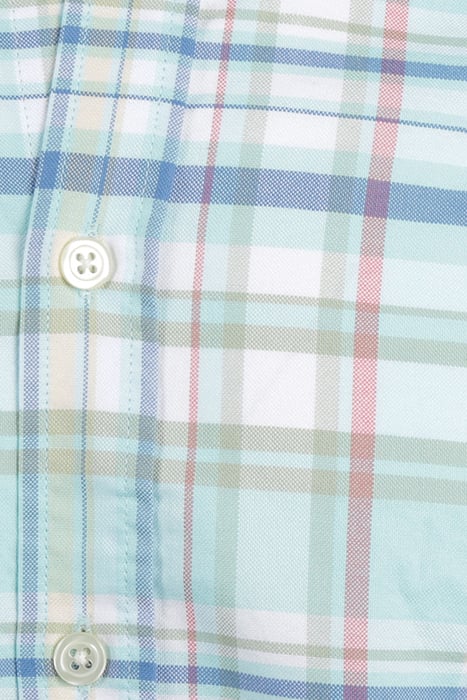 OXFORD CHECK SHIRT AQUA 4