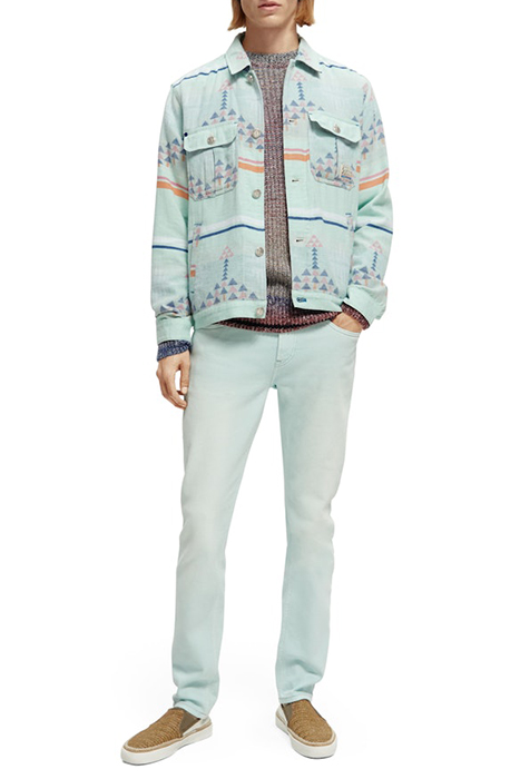 SKIM SKINNY JEANS — GARMENT DYED COLOURS MINT 4