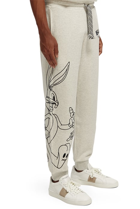 BUGS BUNNY - SWEATPANTS WITH PLACEMENT EMBROIDERY OFF WHITE 8