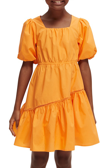 VOLUMINOUS TAPE DETAIL DRESS PAPAYA 2