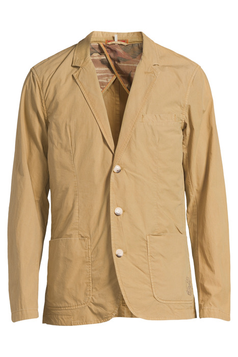 GARMENT-DYED POPLIN BLAZER CONTAINS ORGANIC COTTON WALNUT 6