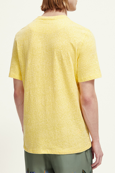 MELANGE TEE WITH CHEST LABEL SUNSHINE MELANGE 3