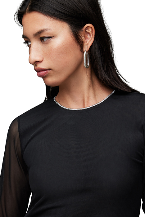 NORA SPARKLE DRESS BLACK 6