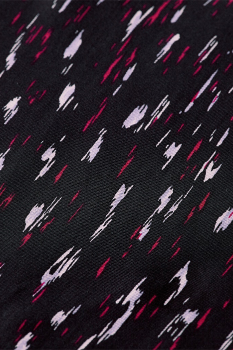 GIA - MID-RISE WIDE LEG PRINTED ELASTICATED TROUSERS IKAT RA 7