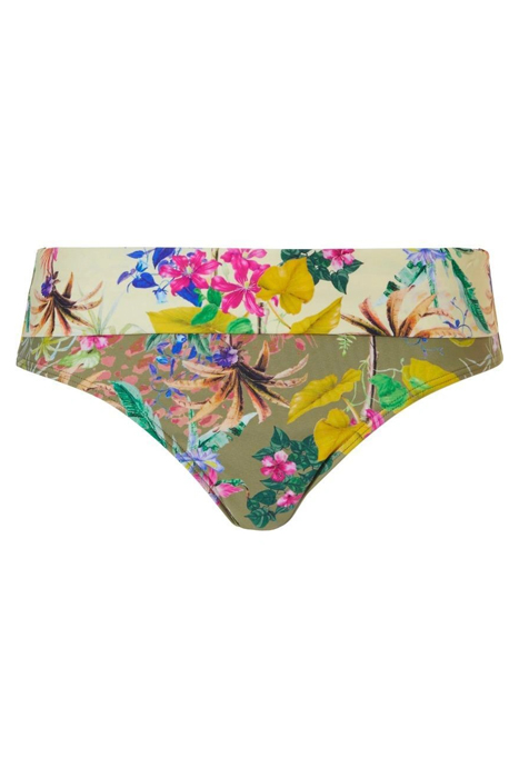 SW BO. BRIEF MID FESTIVAL SUMMER GREEN DITSY FLOWERS 1