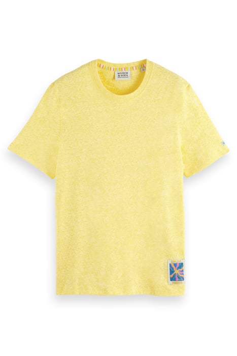 MELANGE TEE WITH CHEST LABEL SUNSHINE MELANGE 1