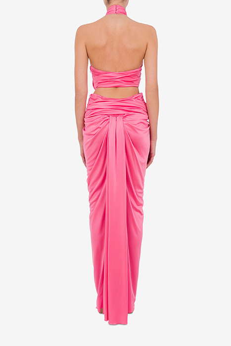 ORGANZA DRESS WITH CUT-OUT PINK 2