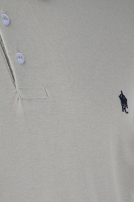 TIPPED PIQUE POLO NEW SAGE / MARINE 3