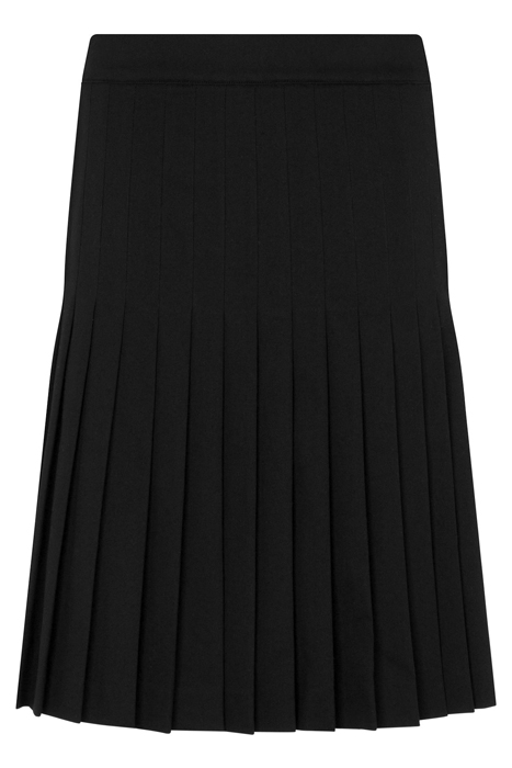 PLEATED SKIRT IN STRETCH GABARDINE BLACK 3