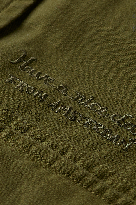 WORKWEAR JACKET IN ORGANIC COTTON ARMY GREEN 7