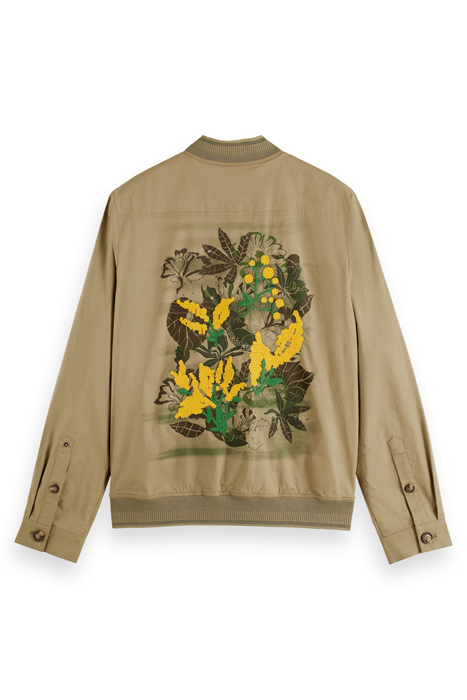 LIGHTWEIGHT POPLIN BOMBER KHAKI 8