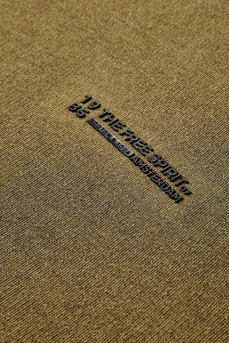 CUT & SEWN PANELLED FELPA HOODIE MILITARY 3