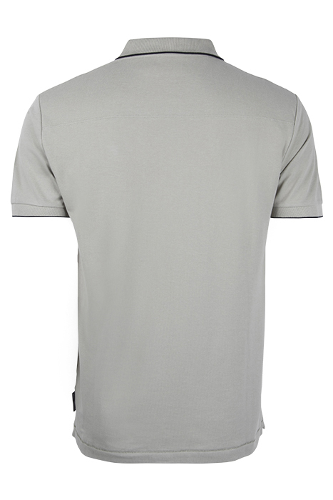 TIPPED PIQUE POLO NEW SAGE / MARINE 2