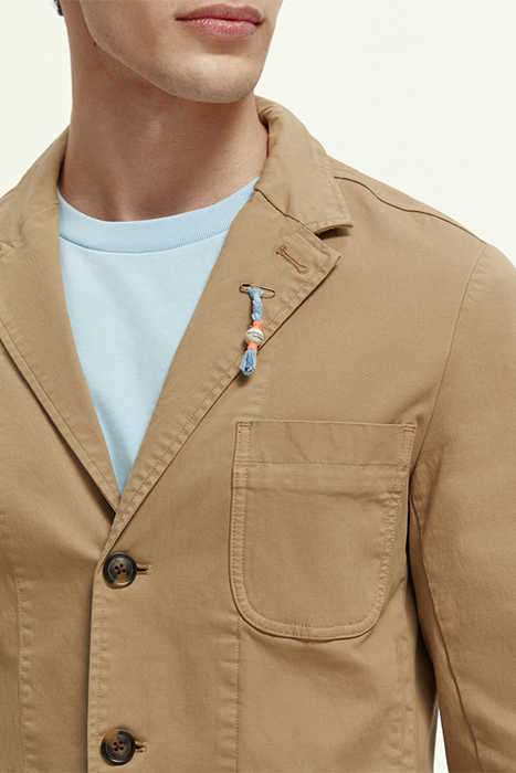 UNCONSTRUCTED 3-BUTTON BLAZER SAND 5