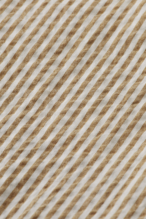 LOOSE TAPERED FIT- STRIPED SEERSUCKER CHINO PANTS SAND STRIP 8