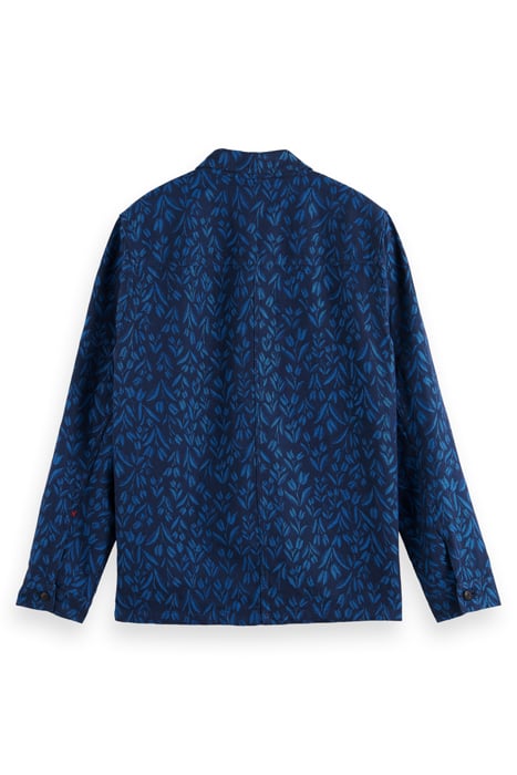 JACQUARD LINEN-BLEND WORKER JACKET COMBO A 10