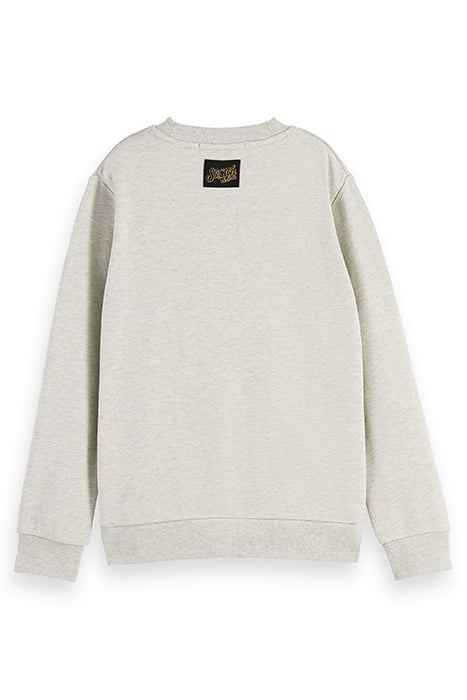 ARTWORK CREWNECK SWEATSHIRT ECRU MELANGE 2