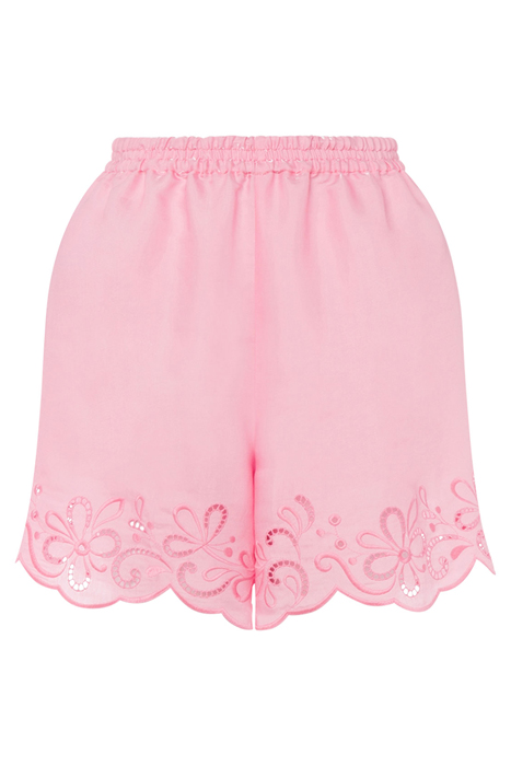 AJOUR NYLON AND VISCOSE SHORTS PINK 3