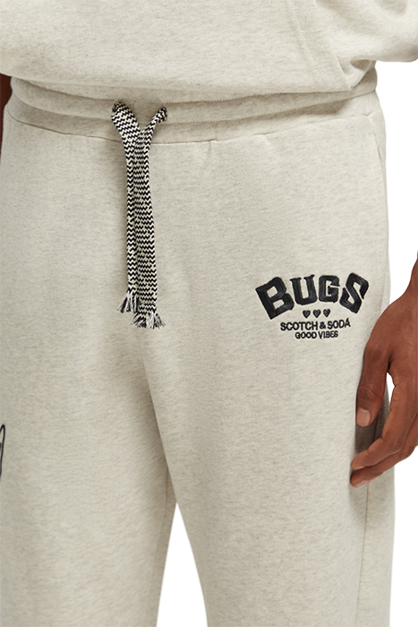 BUGS BUNNY - SWEATPANTS WITH PLACEMENT EMBROIDERY OFF WHITE 10