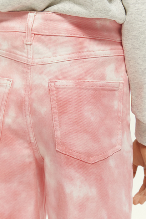 SUBTLE TIE-DYE WIDE-LEG HIGH-RISE PANTS APPLE BLOSSOM 6