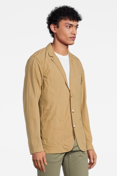 GARMENT-DYED POPLIN BLAZER CONTAINS ORGANIC COTTON WALNUT 4