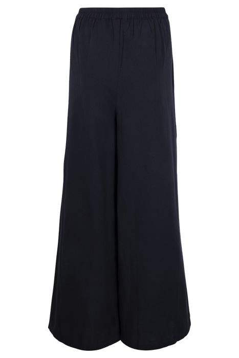 WIDE LEG LINEN TROUSER BLACK 2