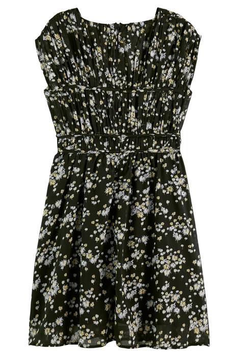 DRAPED MINI DRESS DANDELION BLACK 9