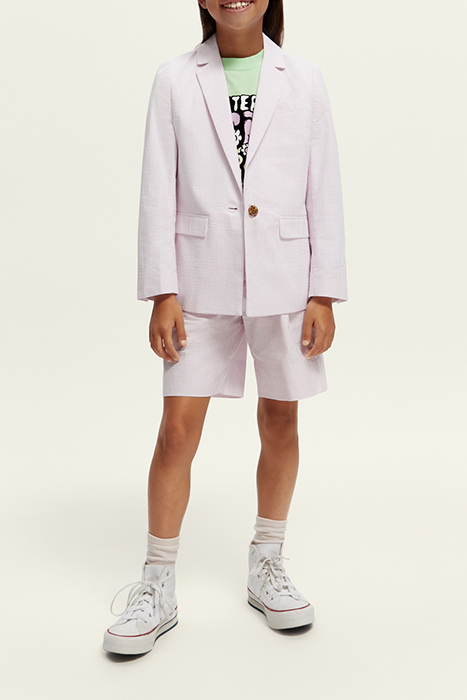 STRIPED SINGLE-BREASTED SEERSUCKER BLAZER ORCHID SEERSUCKER 3