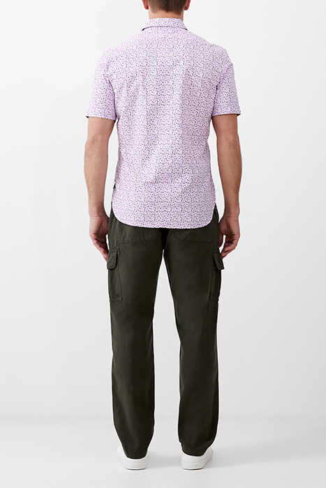 PATTERNED SS NAVY TRIM FLORA PINK 3