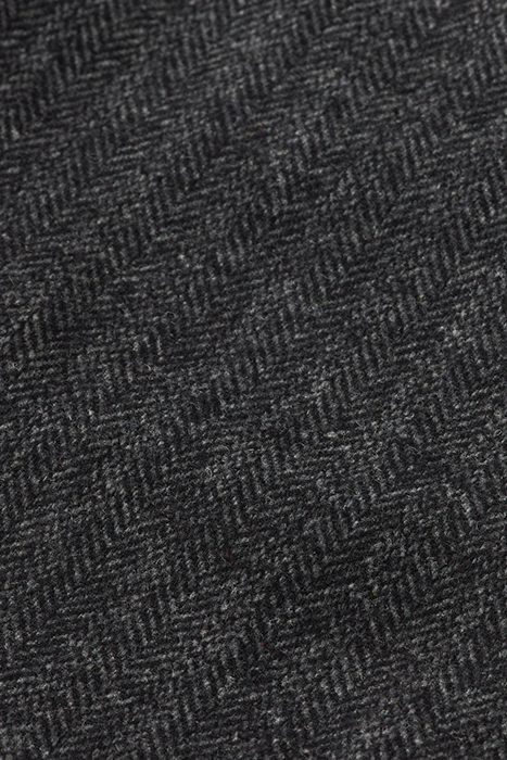 STUART- WOOL-BLEND YARN-DYED CHINO GREY BLACK HERRINGBONE 9