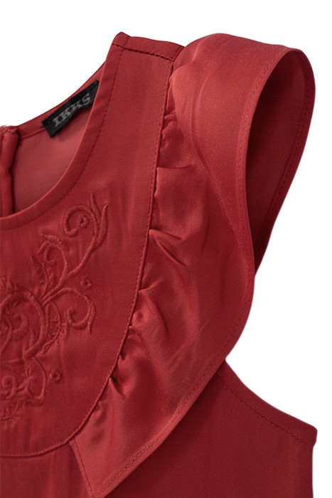 GIRLS’ RED SLEEVELESS BLOUSE 4