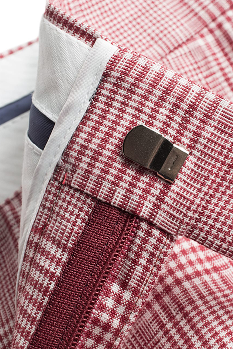 TROUSERS-RED-CHECK RED 2