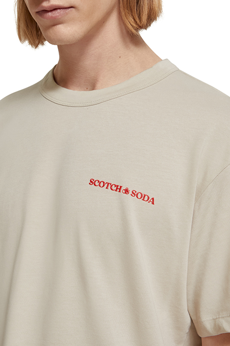 UNISEX ORGANIC COTTON CREWNECK T-SHIRT STONE 9