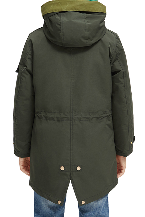 WATER REPELLENT TEDDY LINED RECYCLED POLYESTER HOODED PARKA 2