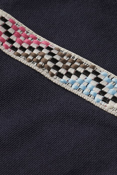 BLOCK TEXTURE SWEATPANTS WITH FANCY DRAWCORDS STEEL 9