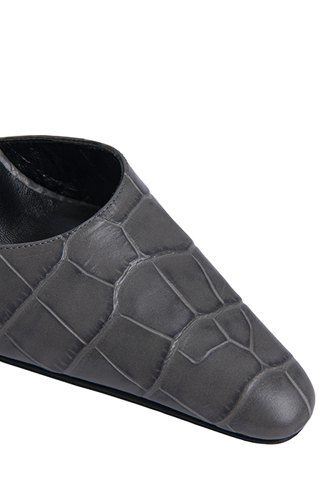 LEX GREY CROCO EMBOSSED LEATHER 2