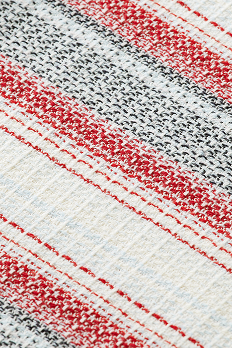 WAFFLE CHECK STRIPE SHIRT MULTI BLUE STRIPE 7