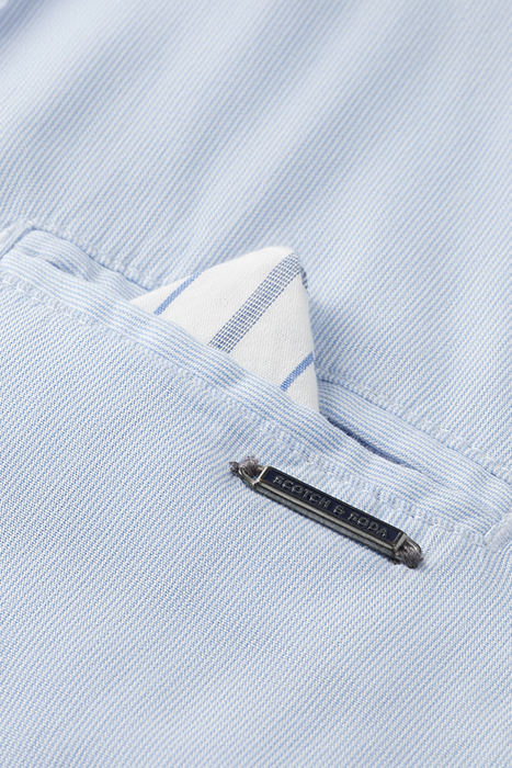 CLASSIC YARN-DYED SHIRT IN ORGANIC COTTON BLUE STRIPE 8