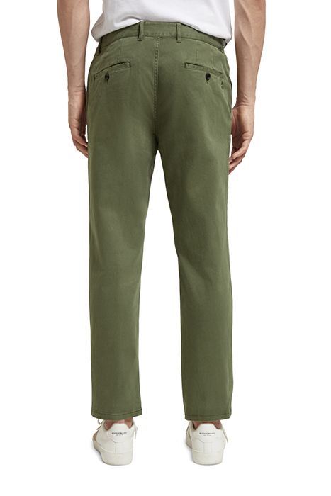 DRIFT GARMENT-DYED STRETCH TWILL CHINO ARMY 2