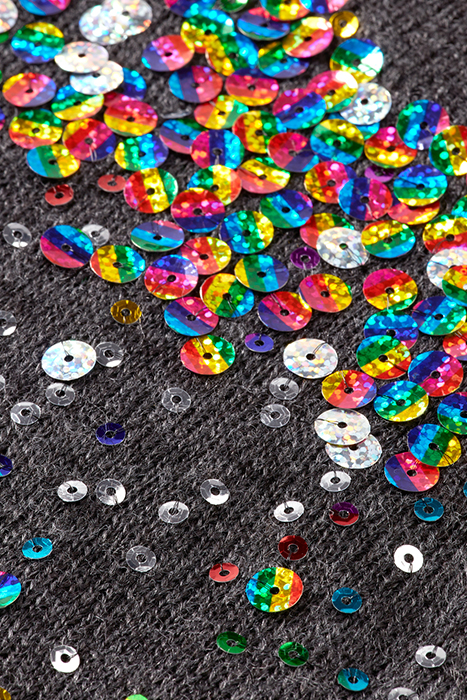 SEQUIN PULLOVER GREY MELANGE 7