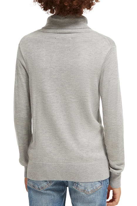 ROLL NECK PULLOVER GREY MELANGE 2