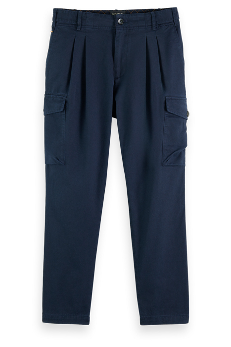 TWILT TWILL PLEATED CARGO IN COTTON TENCEL DENIM BLUE 4
