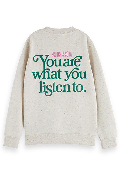 RELAXED FIT ARTWORK SWEATSHIRT OFF WHITE 5