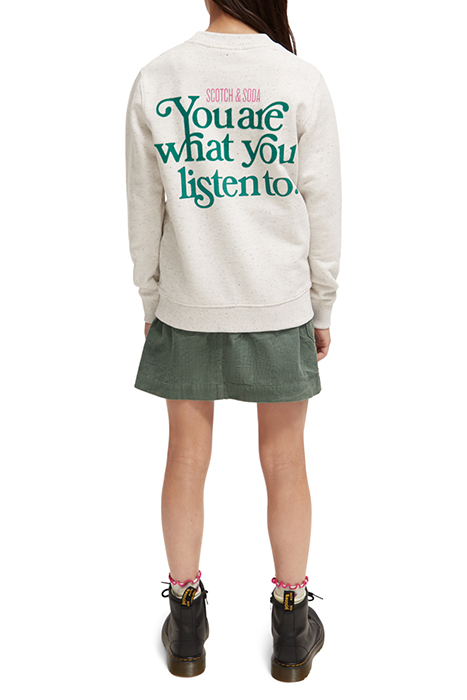 RELAXED FIT ARTWORK SWEATSHIRT OFF WHITE 3