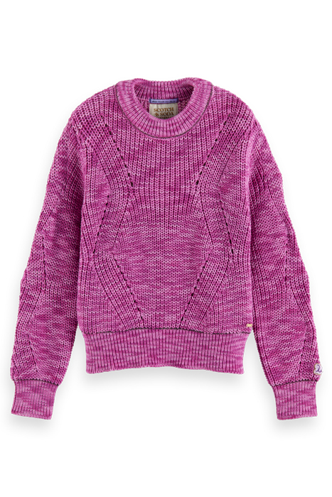 STRUCTURED PULLOVER VINYL VIOLET MELANGE 4