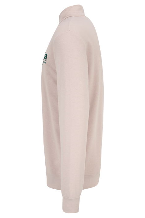 LISBON GRAPHIC HALF-ZIP SWEATER OATMEAL MELANGE 7