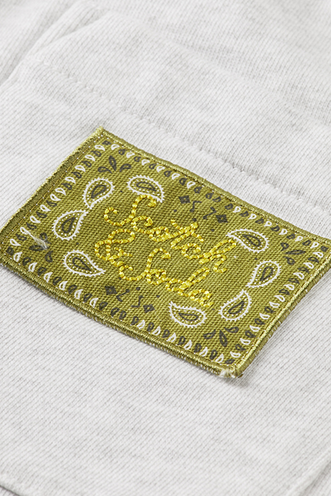 BANDANA LABEL SWEATPANTS IN ORGANIC COTTON GREY MELANGE 9